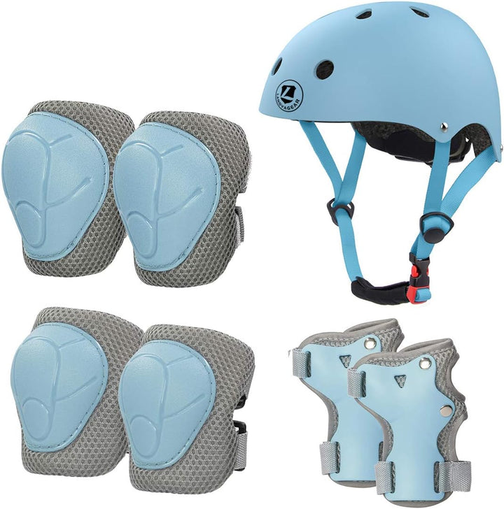 LANOVAGEAR Schonerset Kinder Schützer inliner Protektoren Kinder Knieschoner Set (2-8Jahre) mit Kind