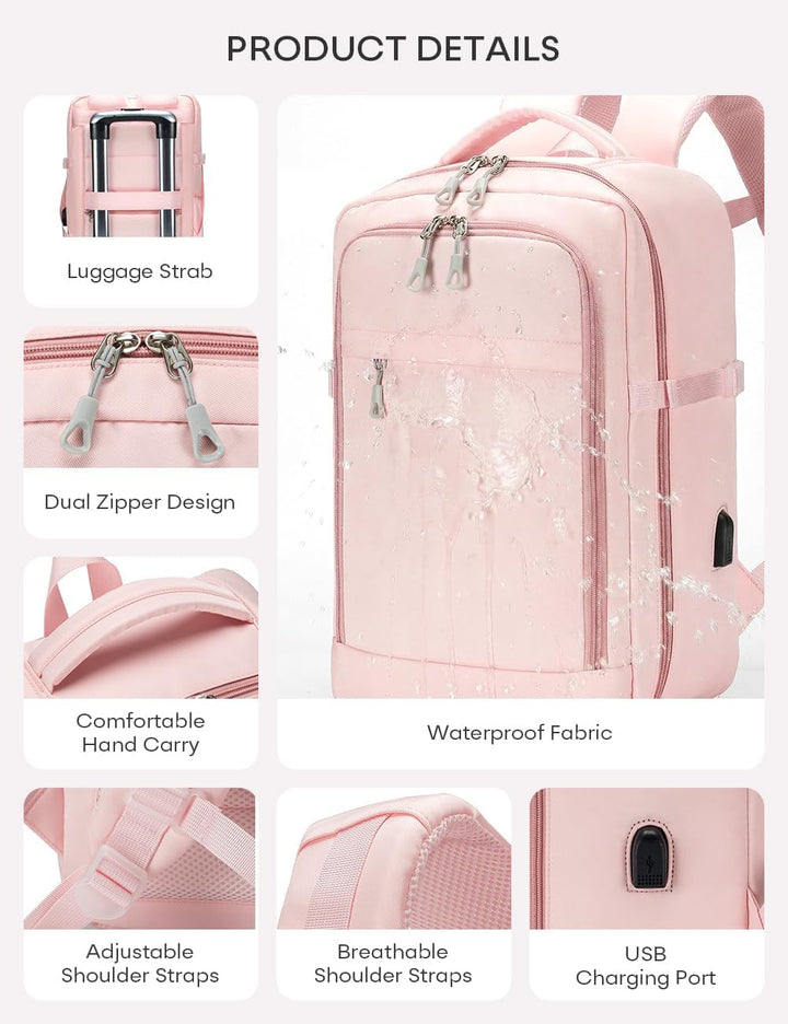 BAGZY 40x30x15cm Handgepäck Rucksack für British Airways jet2 Air France Reiserucksack Flugzeug 14 Z