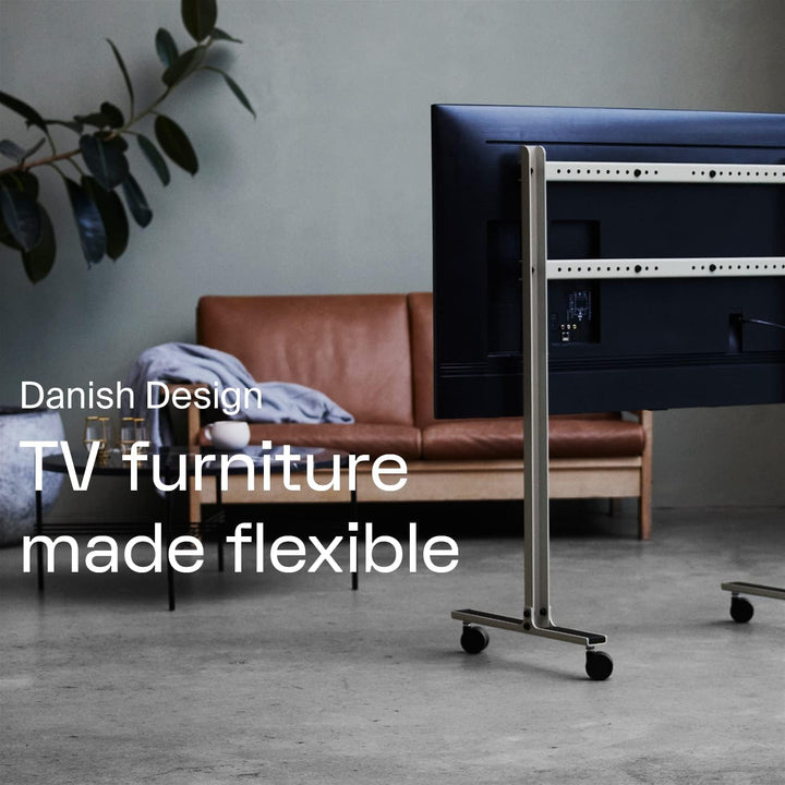 Pedestal Straight Rollin' TV Ständer Rollbar für Bildschirm 40 bis 70 Zoll | Mobiler Fernsehständer
