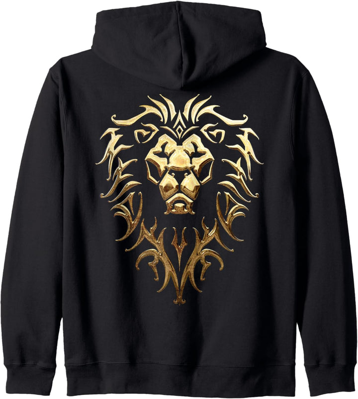 Warcraft + Logo Alliance Metallisch Kapuzenjacke
