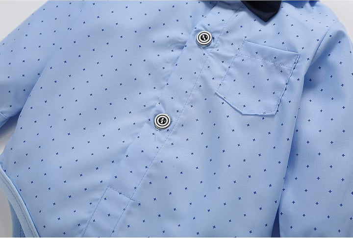 HeMa Island Baby Jungen Bekleidungssets Anzug Kleid Strampler hosenträger Fliege Krawatte Anzug Gent