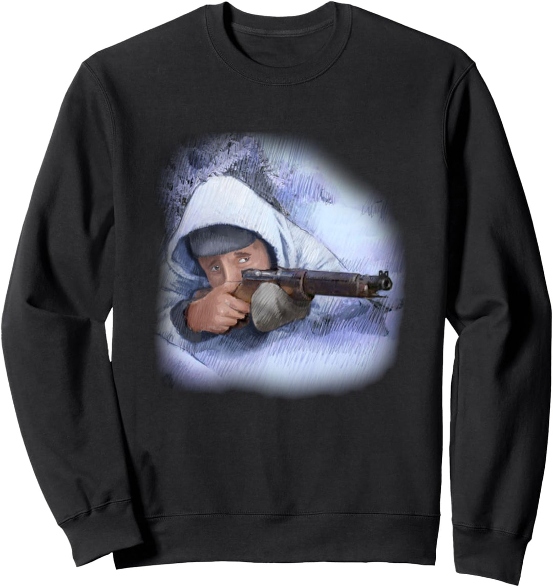 Simo Hayha Finland 1939 White Sweatshirt
