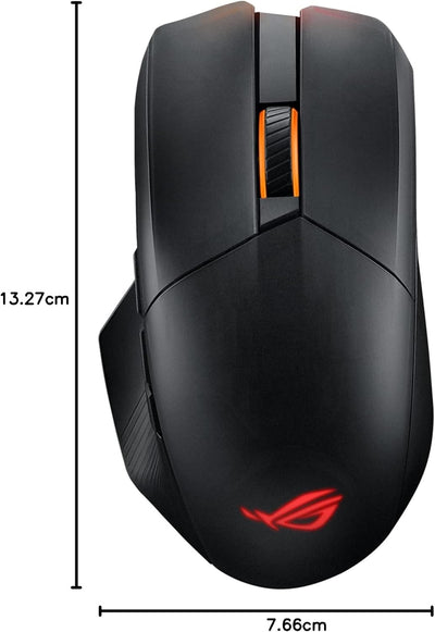 ASUS ROG Chakram X Origin kabellose RGB Gaming Maus (ROG AimPoint-Sensor, 36.000 dpi, Polling-Rate 8
