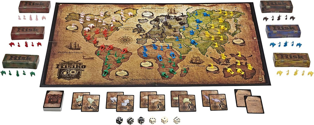 Risiko 60 Jahre Jubiläums-Ausgabe, Familienspiel ab 10 Jahren Risiko 60 Jahre Jubiläums-Ausgabe