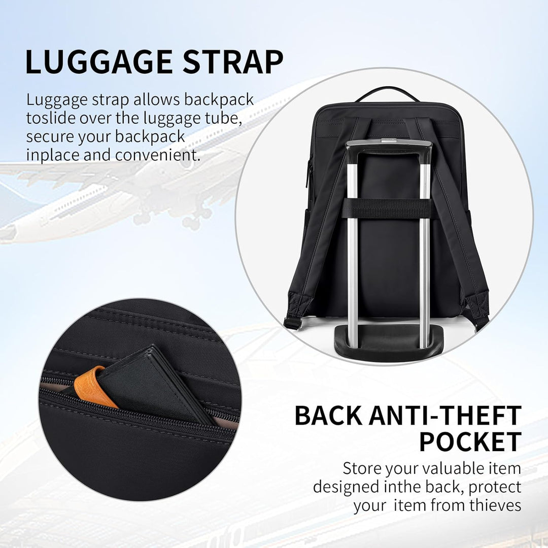 Stilvoller Laptop Rucksack für Damen von Fluggesellschaften zugelassen, Perfekt für die Arbeit das C