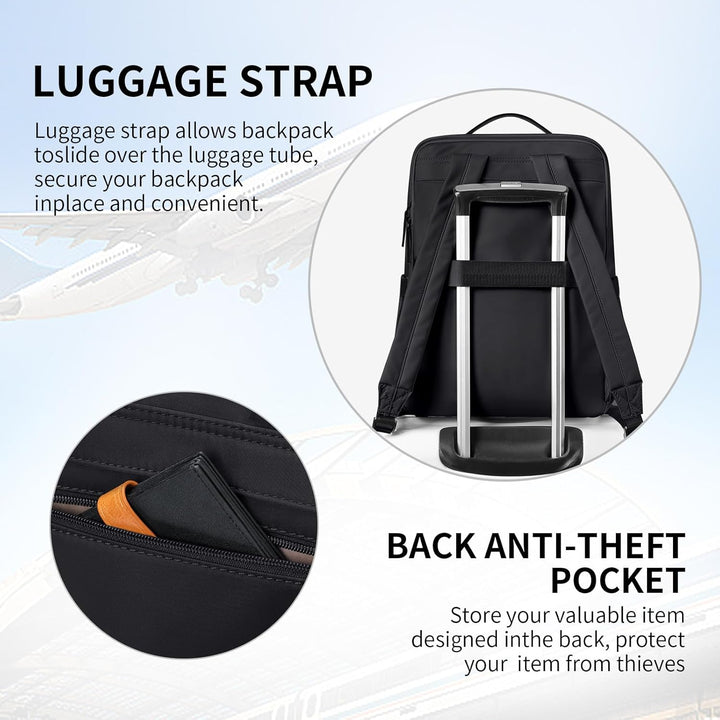 Stilvoller Laptop Rucksack für Damen von Fluggesellschaften zugelassen, Perfekt für die Arbeit das C