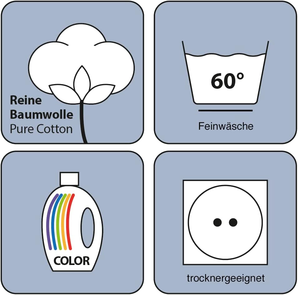 Herding Die kleine Raupe Nimmersatt Baby Bettwäsche 40x60 + 100x135 cm, 100% Baumwolle