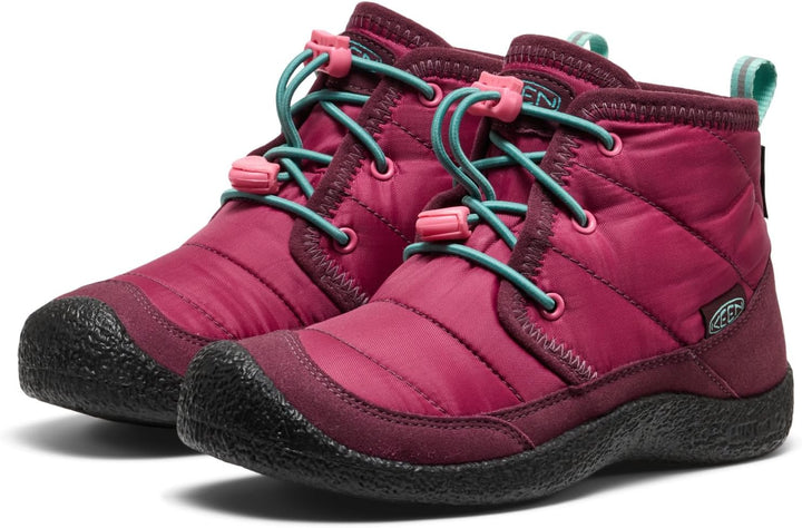 KEEN Unisex Kinder Howser 2 Waterproof Bottes Chukka 23 EU Beaujolais Pool Blue, 23 EU Beaujolais Po