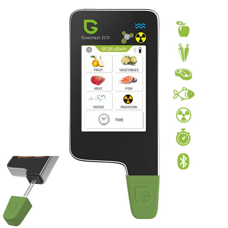 Greentest Eco 6 Geigerzähler + Nitrattester Fleisch Fisch TDS Wassertester dosimeter Strahlenmessger