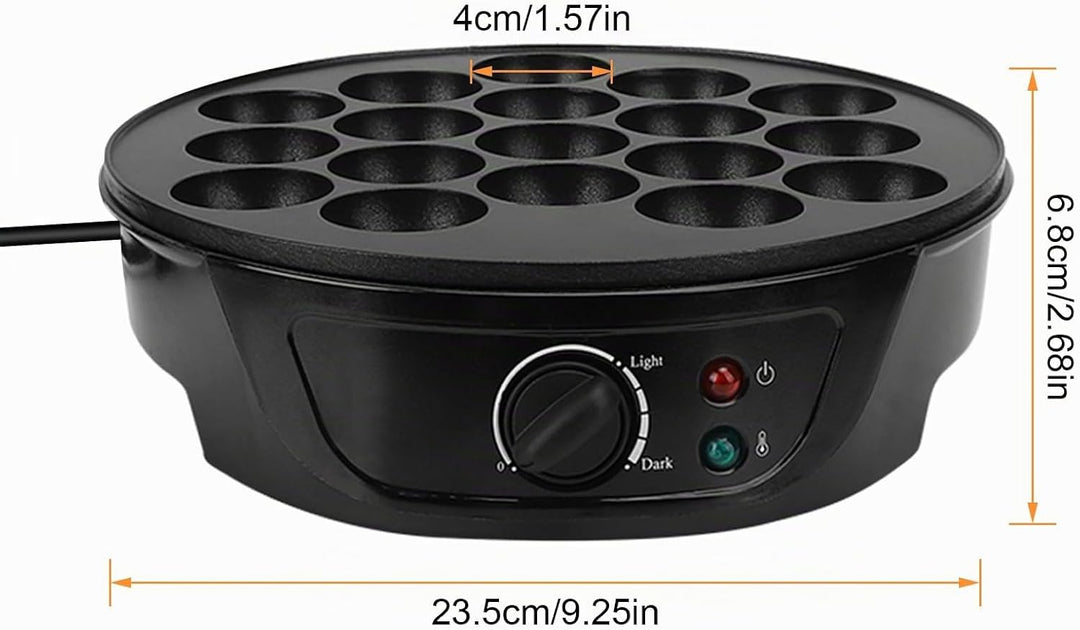 Takoyaki Maker Elektrisch, Gusseisen Pancake Ball Maker mit 18 Löcher, für die Herstellung Japanisch