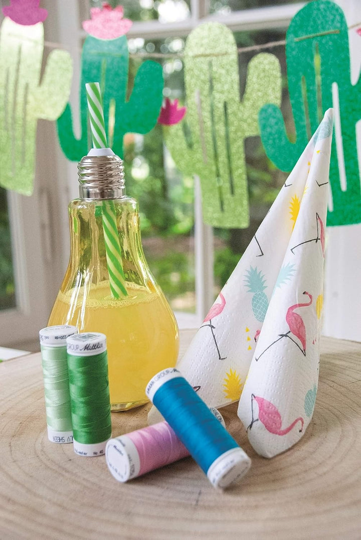 Mettler SERALON Autumn-Kit 8er Nähgarnbox: Universalgarn Zum Nähen oder Sticken – 100% Polyester – S