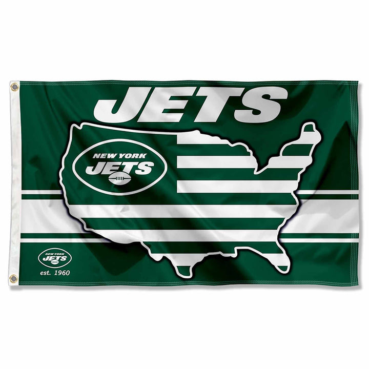 WinCraft New York Jets Nation USA American Country 3x5 Flag