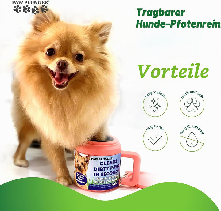 Paw Plunger Pfotenreiniger für Hunde Large, Schwarz Schwarz L, Schwarz L