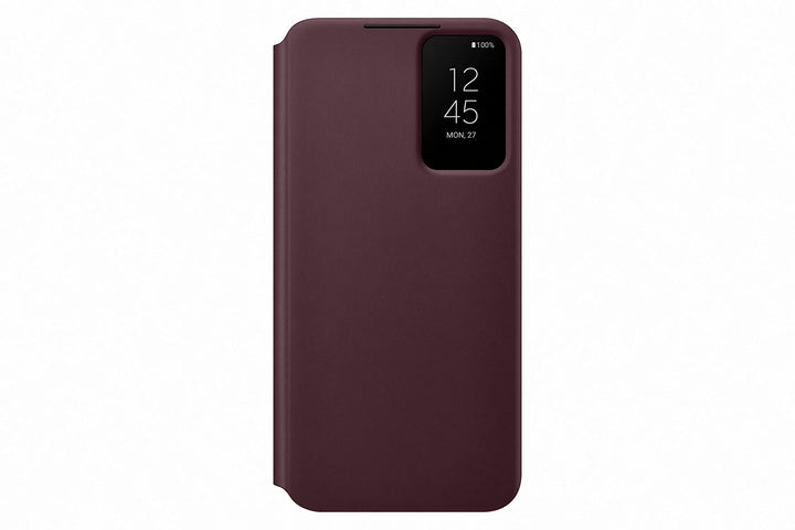 Samsung Galaxy S22 Plus Smart Clear View Cover Burgandy - EF-ZS906CEEGWW Burgunderrot, Burgunderrot
