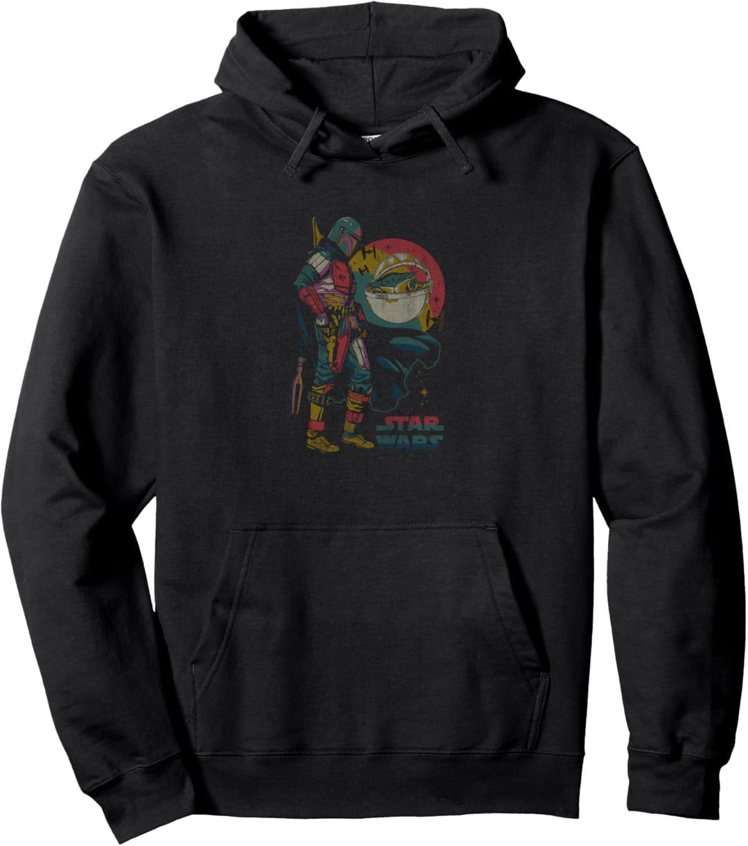 Star Wars The Mandalorian Dark Portrait Pullover Hoodie