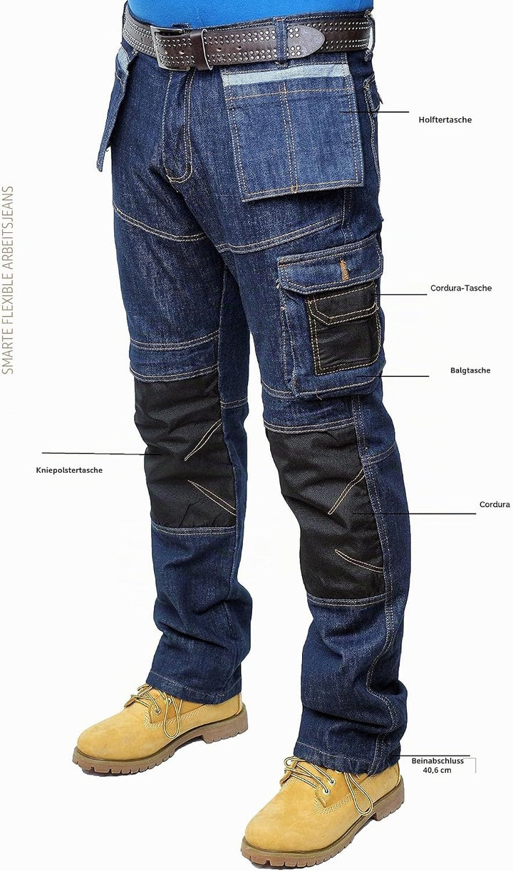 Prime Herren Arbeitshose Herren Cargohose Army Twill Cargo Multi Taschen BLJ-02 32W / 30L Bl-j-004,