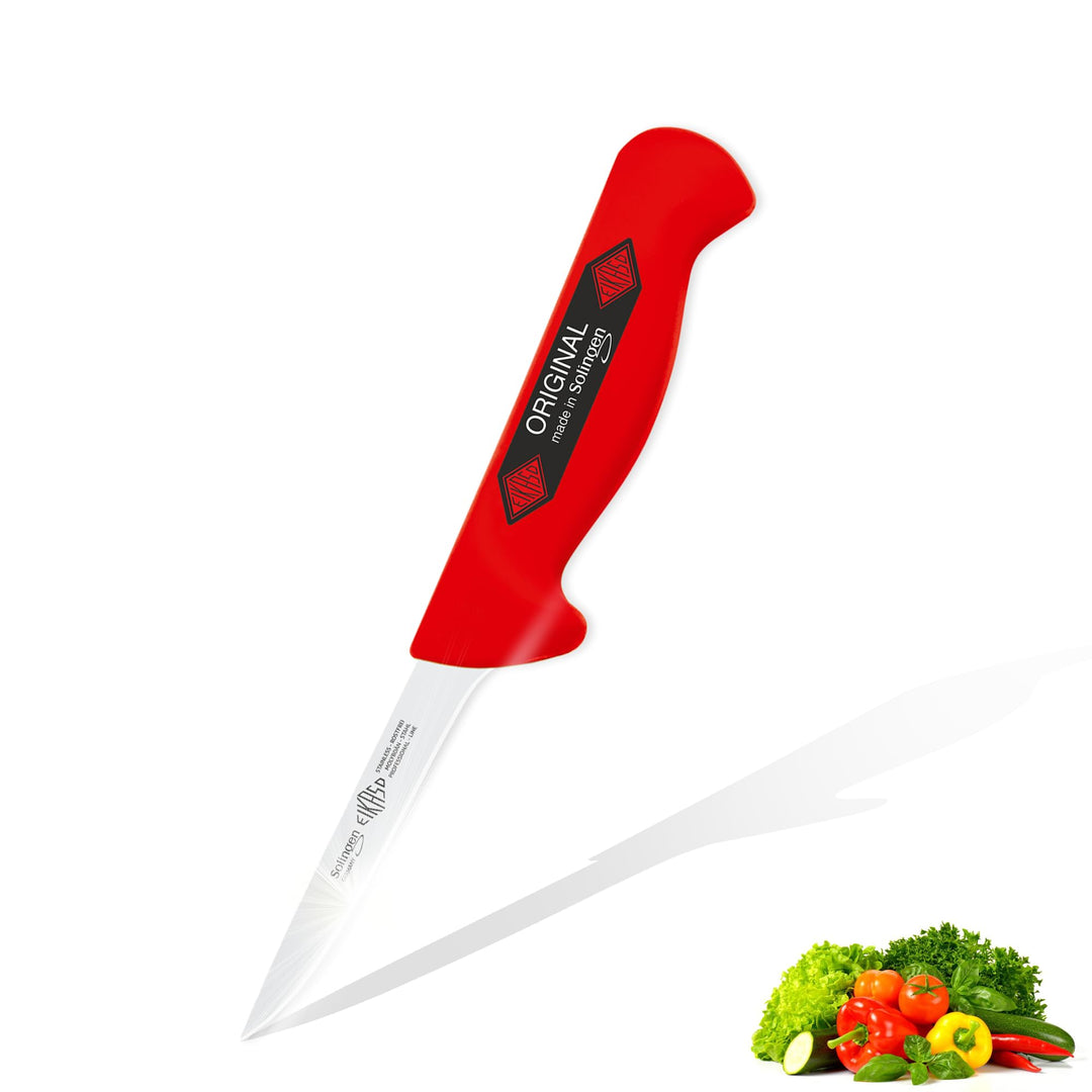 EIKASO Solingen Ausbeinmesser gerade 10cm Klinge Semi Flex aus Molybdänstahl 1.4116 Profi Fleischmes
