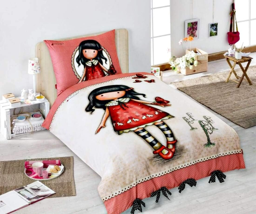 Santoro Gorjuss Bettwäsche Bettbezug 140x200 + 70x90 cm 100% Baumwolle â€¦