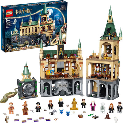 LEGO 76389 Harry Potter Schloss Hogwarts Kammer des Schreckens Spielzeug Set, goldene Voldemort Mini