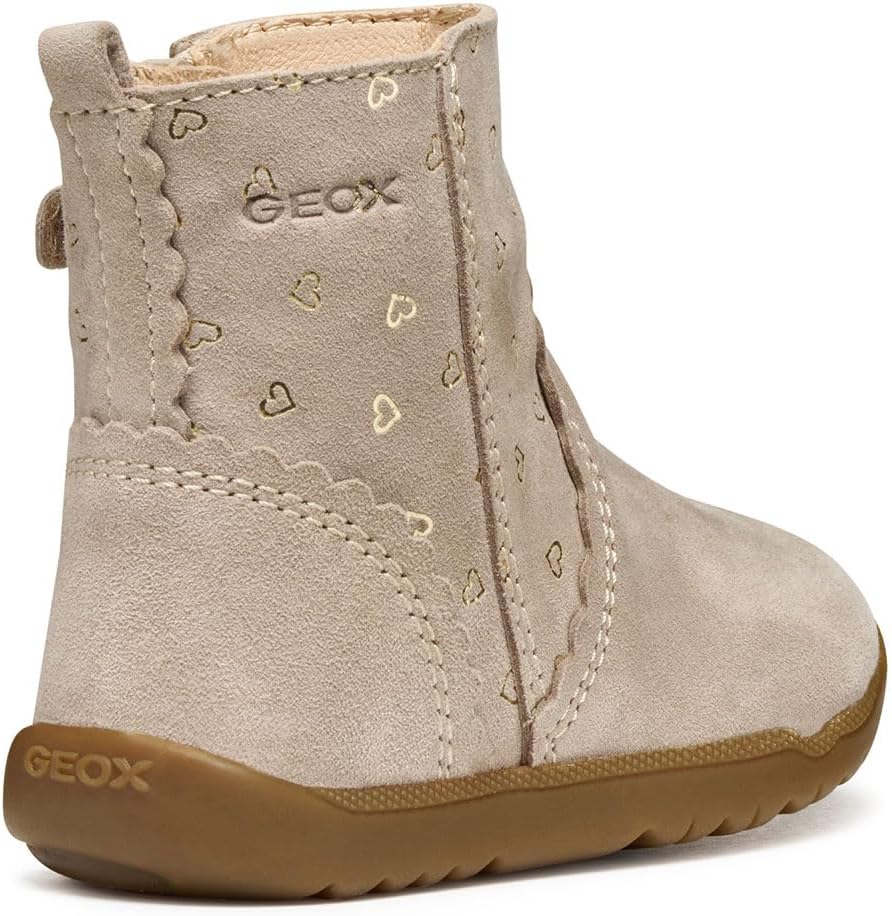 Geox Mädchen B Macchia GirlFirst Walker Shoe 18 EU Beige, 18 EU Beige