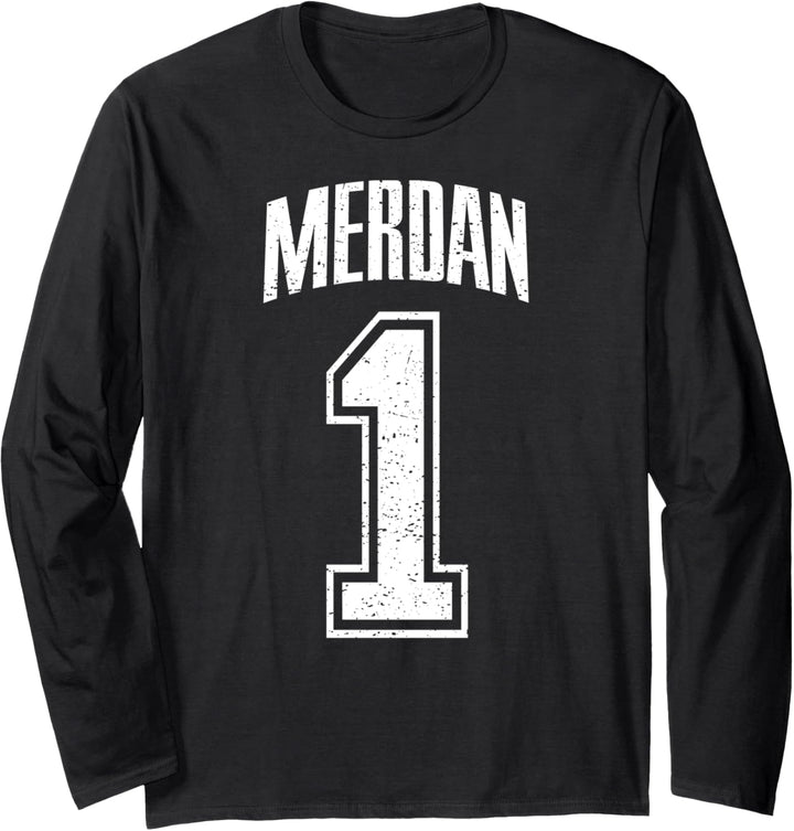 Merdan Supporter Number 1 Grösster Fan Langarmshirt