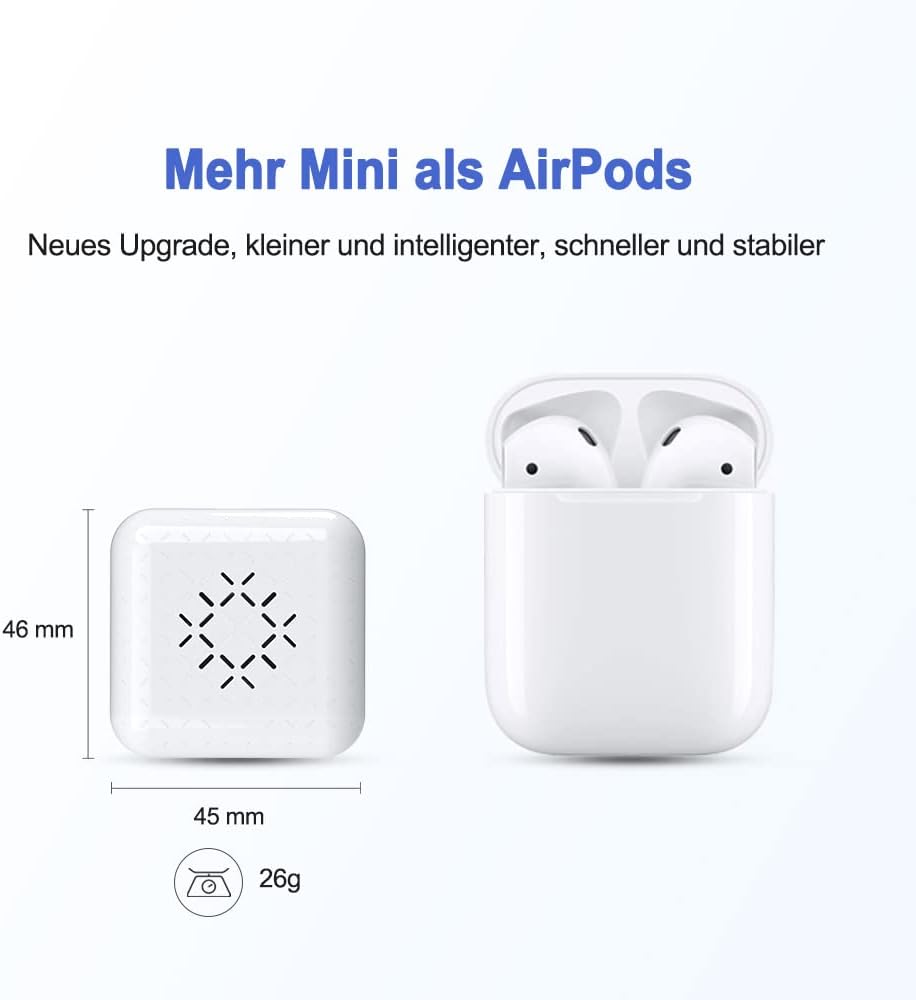 CarlinKit 3.0 Mini Wireless CarPlay Adapter für werkseitig verkabelte CarPlay Autos, kompatibel mit