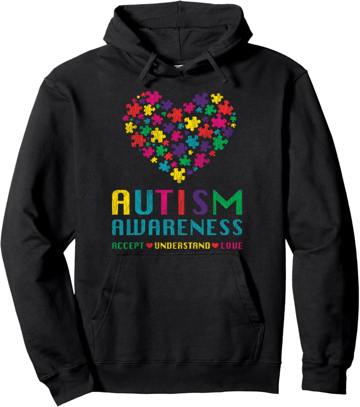 Autism Accept Unterstützen Sie Autismus Awareness Geschenk Pullover Hoodie