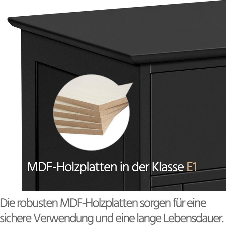 Yaheetech 2er Set Nachttisch Nachtschrank Nachtkommode mit Schublade und verstellbarem Einlegeboden