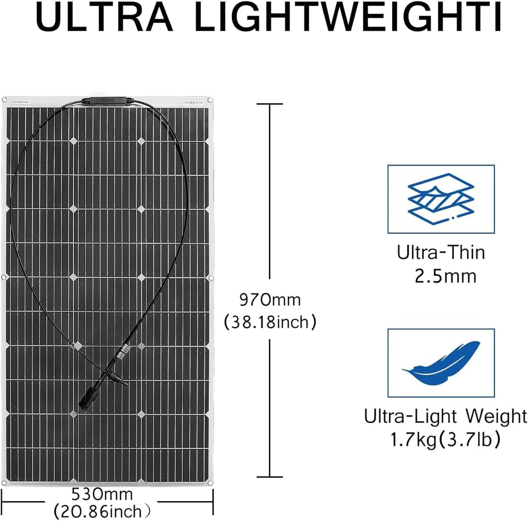 100W Flexible Solar Panel Monokristallines Solarmodul Solarpanels sind geeignet für utdoor Ladegerä