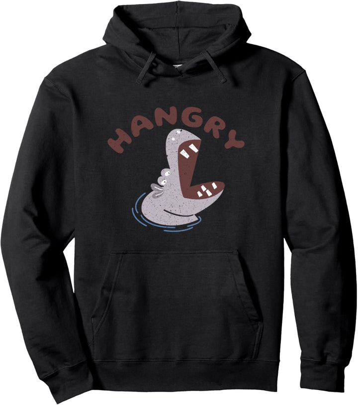 Lustiges Nilpferd Hangry Süsses Nilpferdgeschenk Pullover Hoodie