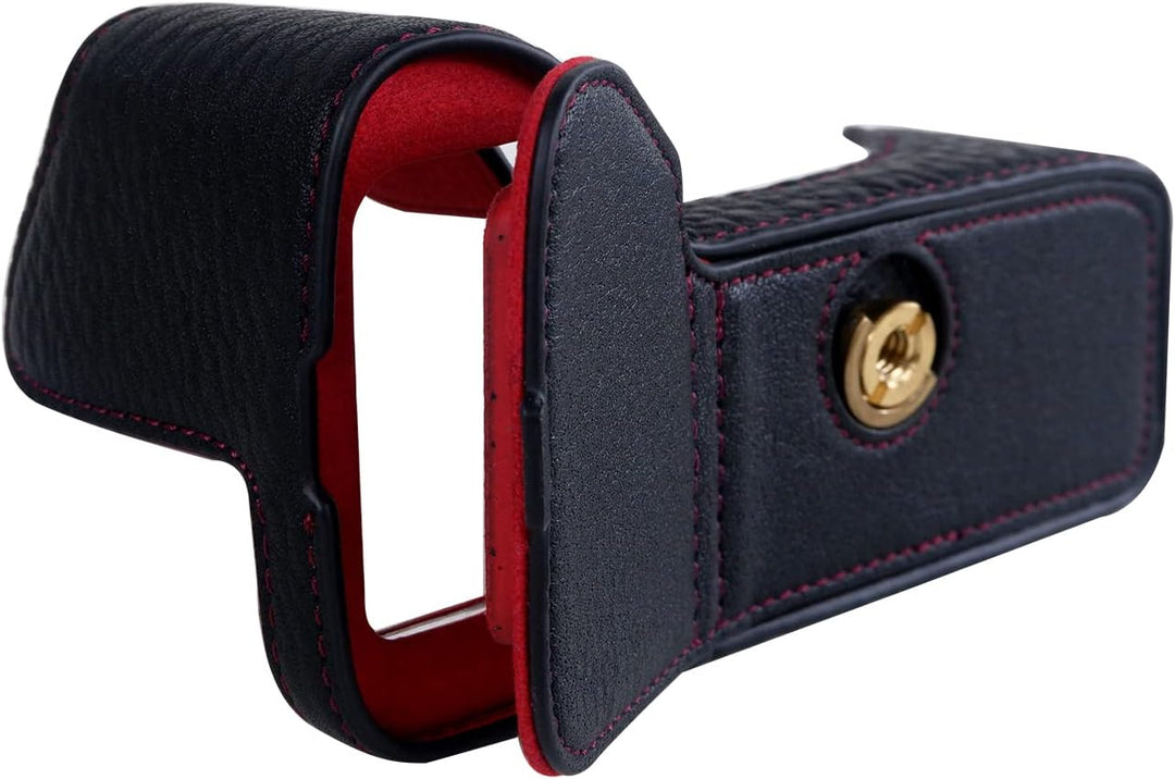 Rieibi Alpha 7 IV Kameratasche, Echtes Echtleder Tasche für Sony a7 IV a7S III A1 Digitalkamera, Sch