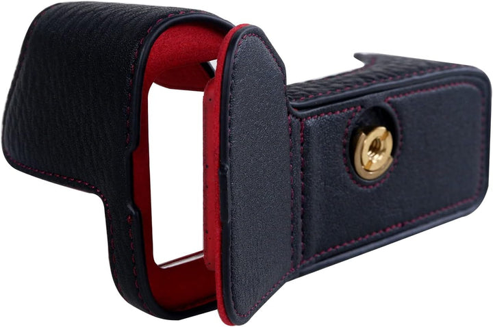 Rieibi Alpha 7 IV Kameratasche, Echtes Echtleder Tasche für Sony a7 IV a7S III A1 Digitalkamera, Sch