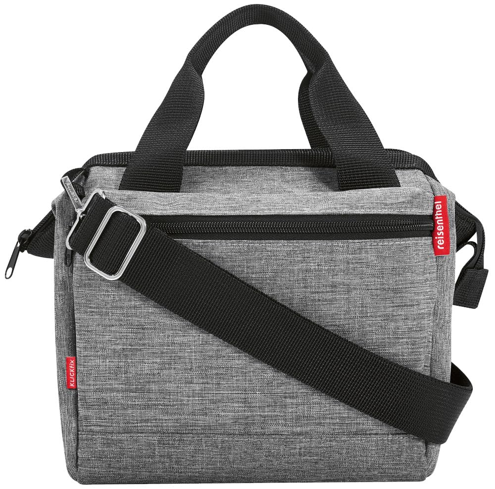 Asista Teile fürs Rad Unisex – Erwachsene KLICKfix Roomy Lenkertasche, Grau, 24x22x13cm