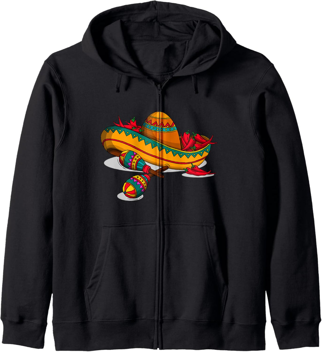 Sombrero Maracas Mexiko Fiesta Mexikanische Musik Rasseln Kapuzenjacke