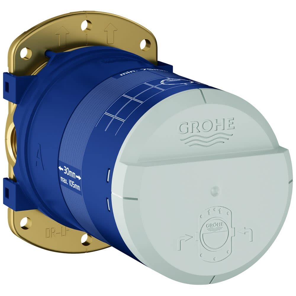 GROHE Rainshower - Unterputz-Einbaukörper (wassersparend, 1/2", Einbautiefe 75-105 mm), 26484000 cos