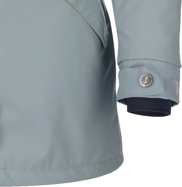 Dry Fashion Damen Regenmantel Malmö - Frauen Regenjacke Jacke mit Kapuze Lang Winddicht Wasserdicht