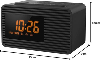 Panasonic RC-800EG-K Radiowecker (Snooze-Taste, Sleeptimer, Favoritentaste) schwarz