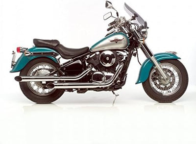 Auspuffanlage LeoVince Komplettanlage SILVERTAIL K02, chrom, mit Zulassung für Kawasaki VN 800 Class