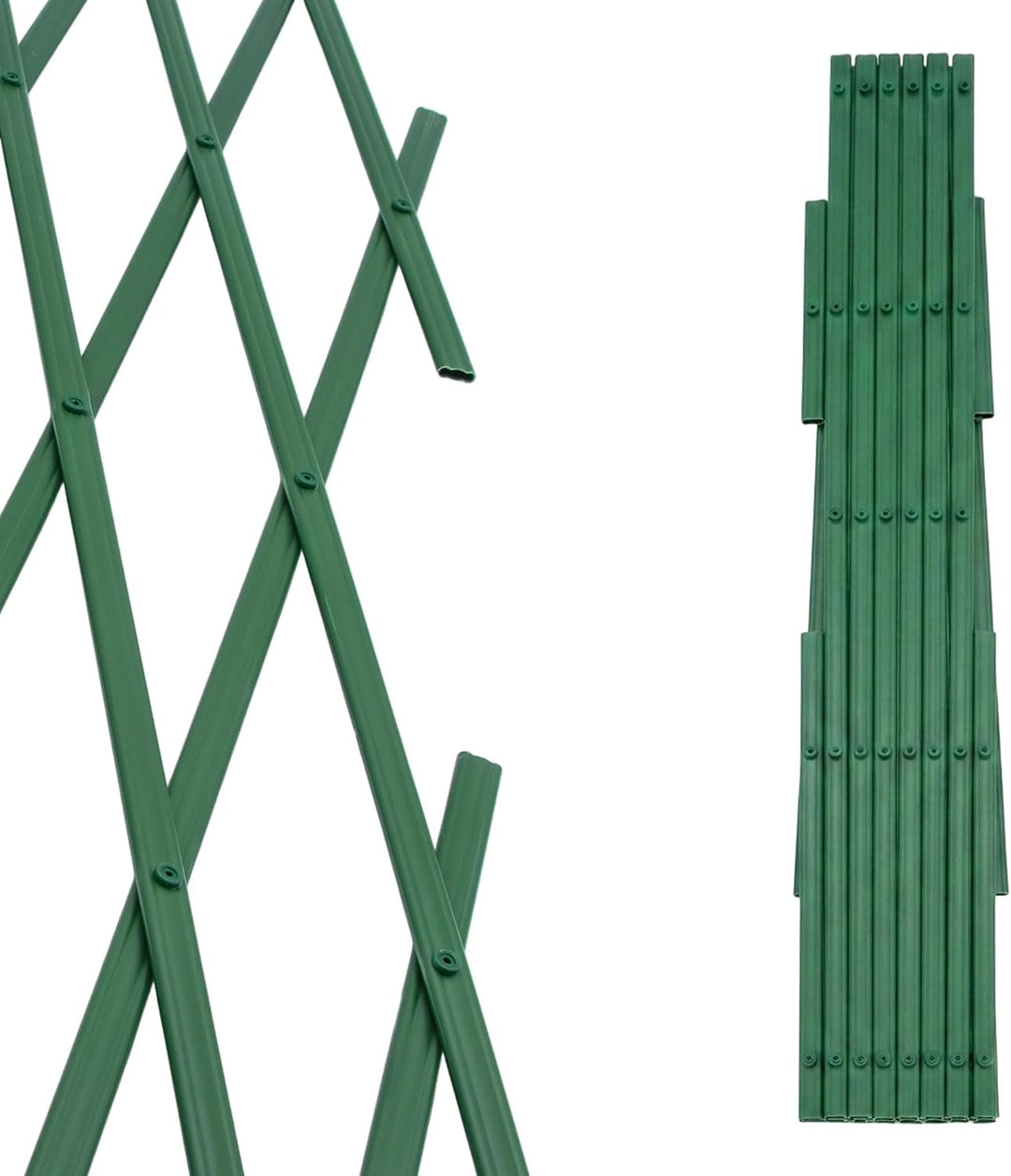 Spetebo Rankgitter aus Kunststoff 200 x 100 cm | 2er Set, ausziehbar gross, gross