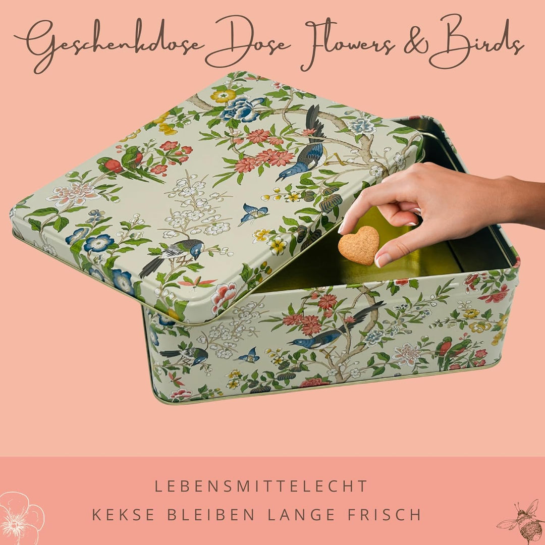 MediMuc Geschenkdose Design Design Sanderson- Liebevoll gestaltete rechteckige Vorratsdose - Motiv F