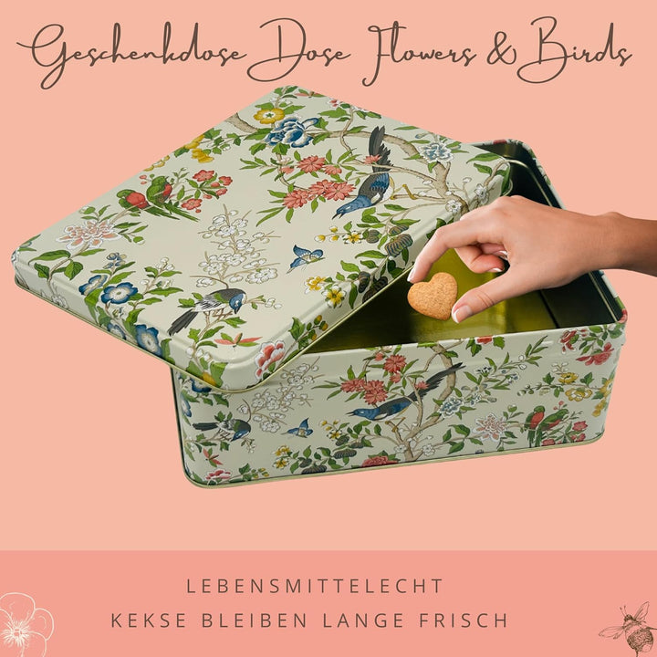 MediMuc Geschenkdose Design Design Sanderson- Liebevoll gestaltete rechteckige Vorratsdose - Motiv F