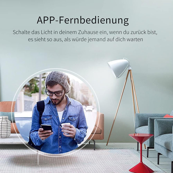 eMylo WLAN Schalter Universal Smart WiFi Lichtschalter Relaismodul Schalter Fernbedienung Timer Spra
