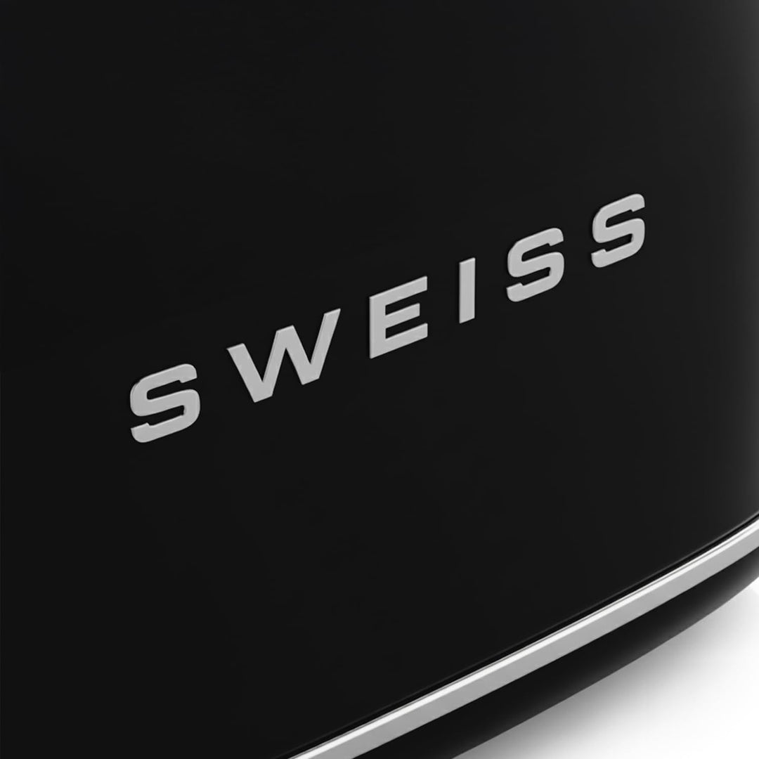 SWEISS Vintage Toaster GRS9, 2 Schlitze, 6 Leistungsstufen, Auftauen, speziell für Baguettes, schnel
