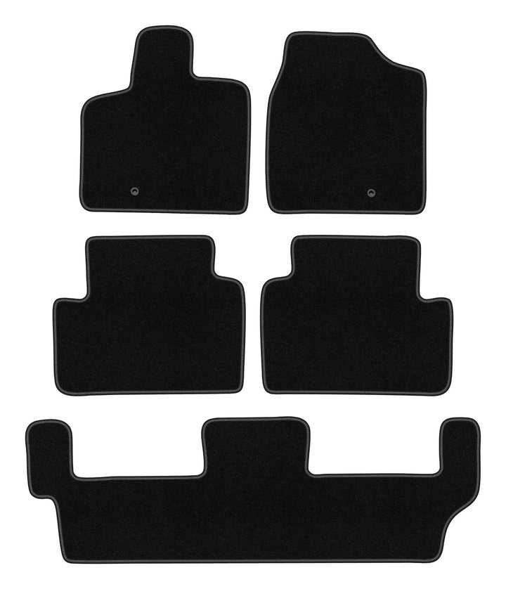Wielganizator Velours Fussmatten passend für Chrysler Grand Voyager V (2008-2016) | Qualität: Basic