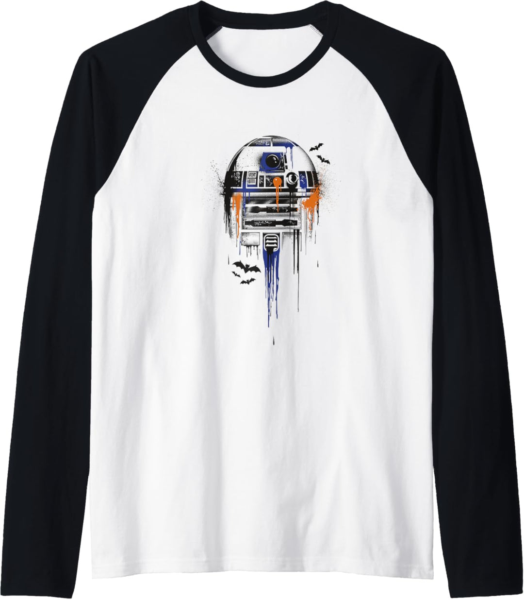 Star Wars Halloween Dripping Paint R2-D2 Raglan