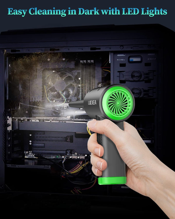 Elektrische Staubgebläse Druckluftspray für PC Reinigungsset - 3-Gang Air Duster Luftdruckspray mit