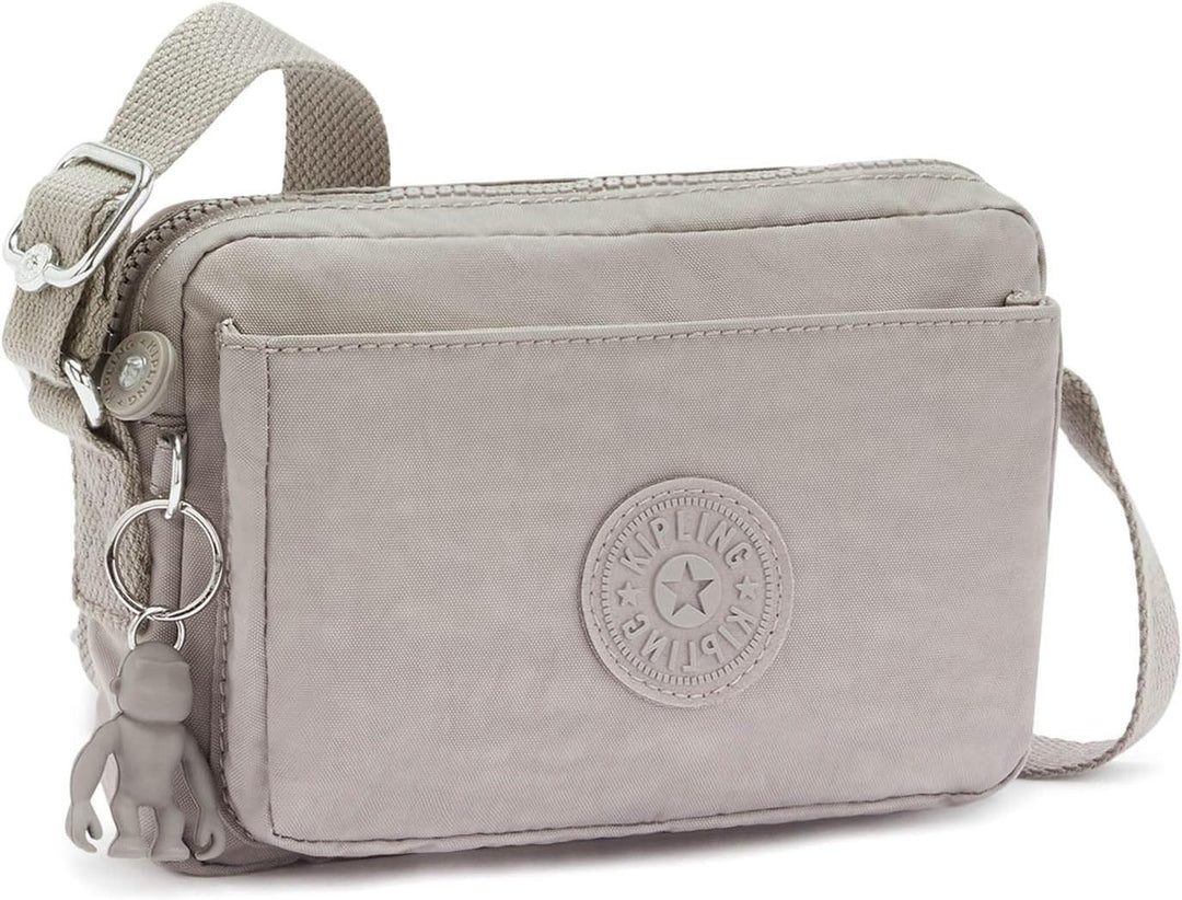 Kipling Damen Abanu Crossbody, Grau Gris, 20x13.5x7.5 cm (B x H x T) Grey Gris, Grey Gris