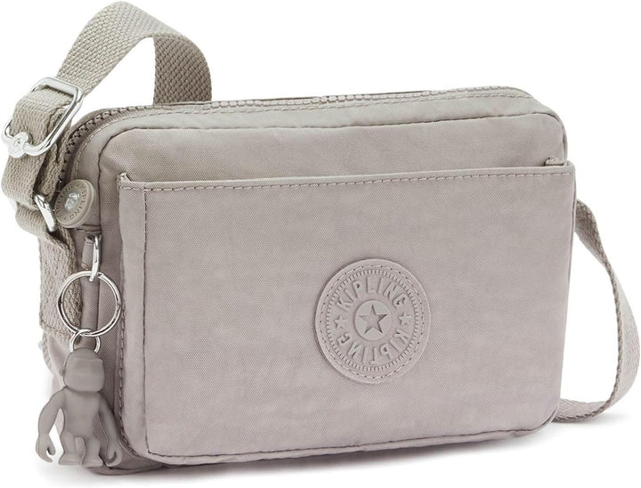Kipling Damen Abanu Crossbody, Grau Gris, 20x13.5x7.5 cm (B x H x T) Grey Gris, Grey Gris