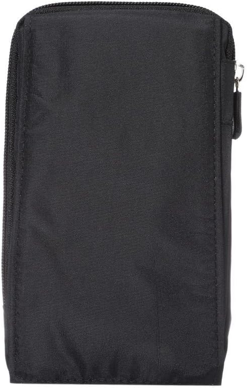 Multi-Functional Universal Vertical Stripes Pouch Bag Case Zipper Closing Carabiner for Sony Xperia