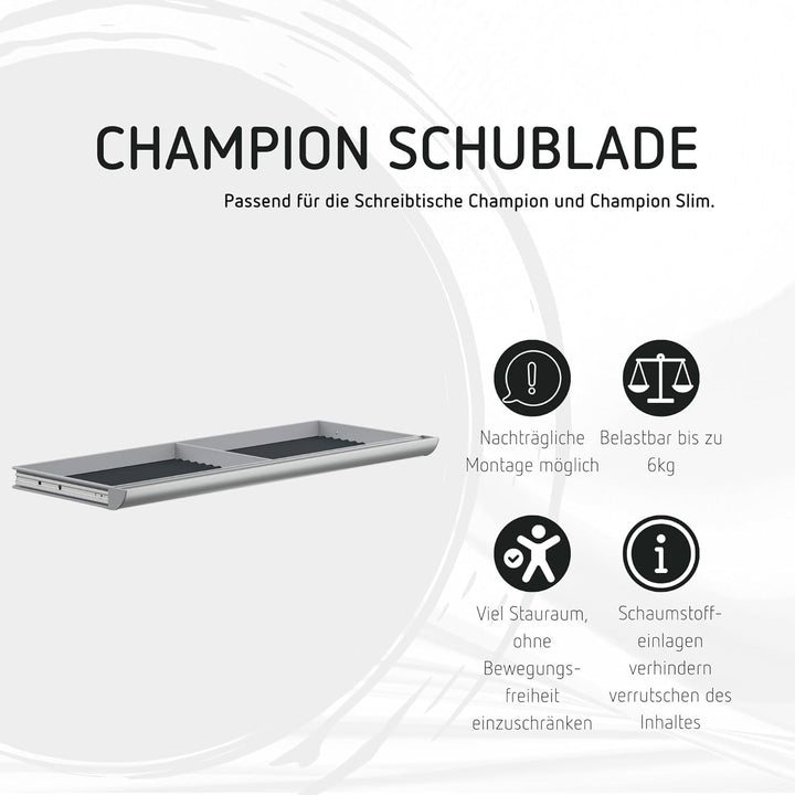 moll Champion Schublade, Erweiterung für den Kinderschreibtisch moll Campion, zusätzlicher Stauraum,